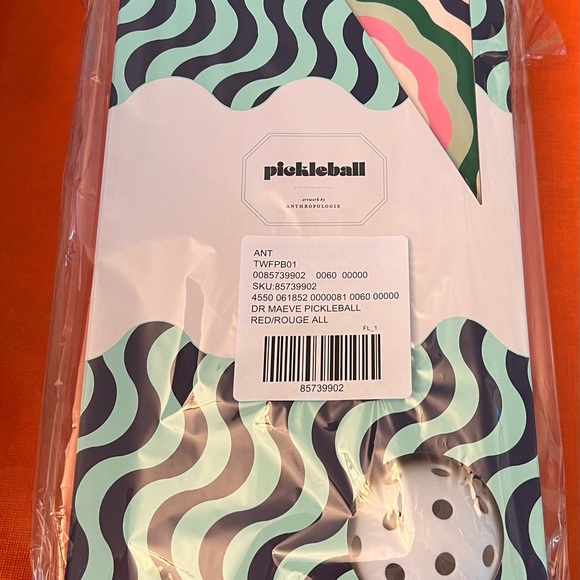 NWT whimsical and fun Maeve by Anthropologie Pickleball Paddles 🏓 and ball set - Picture 7 of 9